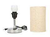 Bedside Touch Lamp Modern Stylish Linen Fabric Shade 3 Speeds Touch Dimming Nightstand Lamp V1294-YM0901-3119240046711