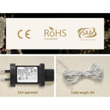 0.97M Christmas Lights Snowman 80 LED Decorations Jingle Jollys XMAS-MOT-SNOW-3FT-MC