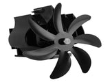 Wood Stove Fan 7 Blade Aluminum Alloy Low Noise Wall Hanging Heat Powered Stove Fan with Fixing Loop V1294-YM0706-3114230124911