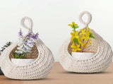 Woven Breads Baskets, Oval Small Fruit Baskets, Stackable Plastic Wicker Baskets for Serving V1189-LWWAL-20260401-06781