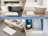 Diatoearth Bath Mat Quick Drying Non Slip Super Absorbent for Bathroom Shower, 40x30 cm White V1237-ZY-924-303