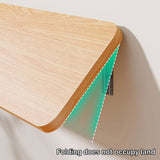 Wall Mounted Folding Table, Laundry Folding Table With Heavy Duty Metal Collapsible Shelf Brackets, V1366-AZ2-W-12467