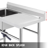 Handmade Sink Non-magnetic Stainless Steel Kitchen Sink Hand Made 1 Compartment 40.6 x 39.4 x 25.4 V952-DCBXGSCDYPT000001V0