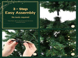 Jingle Jollys 1.8m Pre-Lit Christmas Tree Slim Pencil Xmas Tree Corner Tree XM-TR-SLIM-6FT-CORNER-LED