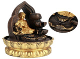 LED Lighted Tabletop Fountain Resin Water Fountain Ornaments Meditating Buddha Statue Home V1294-YM0901-3111200176312