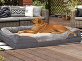 Memory Foam Dog Sofa with Orthopedic Bed & Rim Pillow V767-XPET368-2XL-V1
