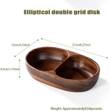 Walnut Wood Bowl, Wooden Salad Bowl for Fruit, Snacks and Appetizers, Serving Dish for Home Decor, V1107-122-77152-WAL-3PACK