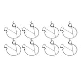 8pcs Railing Plant Pot Holder Iron Rack Floating Garden Flower Pot Stand Baskets Shelf for Outdoor V1294-YM0901-3111240144211