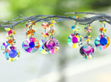 25PCS Chandelier Crystals Prism Replacement Suncatchers,38mm Rounded Pear Shape Crystals V1192-AZ-W-25972
