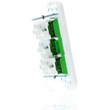 Clipsal Iconic Flush Switch Vertical Mount, 5 Gang, 230/240V, 10Ax1-Way/2-Way Vivid White V1202-9311554786205