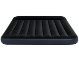 Intex Dura-Beam Classic Inflatable Queen Airbed Mattress with Pillow Rest Black 64143