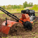 Tiller Cultivator Gas Powered, 212CC 4-Stroke Garden Cultivator, Tiller with 4 Steel Adjustable Rear V952-RYGYJ212CCSCGHWDEV0