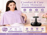 2 pcs Relaxing Winter Set - Purple Nursing Cape and Black Mini Humidifier Soothing Soft Postpartum V888-ELOSUNG53439