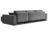 Sarantino Caliana Reversible L Shape Sofa Bed with Storage & Backrest - Grey SOFA-MLM-326-GY