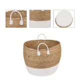 4 Piece Cotton Rope Stripe Carry Handles Storage Baskets Set V915-MB0050