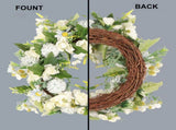 Gardenia Wreath American Holiday Home Decoration Door Hanging V1294-YM0626-230203QY02