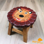 Kids Wooden Stool Lion V574-PLANETSTOOLLION