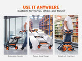 Folding Hand Truck, 140 kg Load Capacity, Aluminum Portable Cart, Convertible Hand Truck and Dolly V952-KZDSTHC500B01UEHNV0