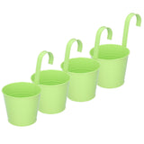 4Set Flower Plant Succulent Pot Wall Mounted Iron Planter Garden Balcony Accessory V1294-YM0901-3111210030313