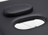 Zenses Massage Table 75cm Portable 2 Fold Aluminium Beauty Bed Black MT-ALUM-2FOLD-BK-75
