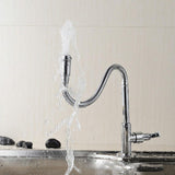 Outdoor Faucet - 360&deg Kitchen Mixer Flexible Neck Laundry Room Faucet Bar Garden Outdoor Faucet V1237-ZY-203-0301