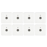 8pcs Concealed Sound Control Switch Light Control Panel for Home Office 250V 10A V1294-YM0715-3114210150511