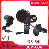 QS-S4 36V-60V Thumb Throttle LCD Display Kit3PIN Ignition Lock Key for Zero 8 9 10 8X 10X Electric V1192-AZ-W-22673