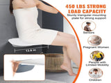 Urea-formaldehyde Folding Shower Seat, 13.6'' x 12.8'' Unfolded, Wall Mounted Fold Up Shower Bench V952-SLKNQWZCWKB1YXHBJV0