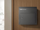 Through The Door Key Drop Box, Heavy Duty Steel Through the Door Mailbox with 1.8" 12" Key Lock, V952-CQXBX12616INYUG59V0