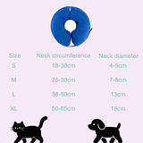 Inflatable Dog Cone Collar Alternative, Soft Dog Cone for Small Medium Large Dogs and Cats, Neck V1265-265-XL