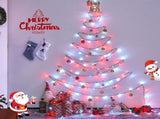 LED White Christmas Lights Outdoor, String Lights Plug in Extendable, 8 Modes Christmas Tree V1107-124-99190-RED-50M500