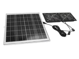 Solar Dual Fan Kit 30W IP65 Waterproofing Tempered Glass Laminate 17mm Aluminum Alloy Frame V1294-YM0901-3111250016111