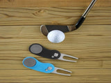 Compact Golf Divot Fixers, Lightweight Aluminum, Foldable Design, Assorted Colors, 2Pcs V1370-AZ4-14379
