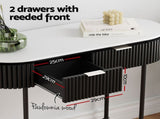 Artiss Console Table 2 Drawers 100CM FUR-U-CST-03-WHBK