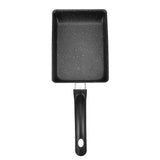 Portable Non-Stick Square Pan with Hanging Hole, Black Camping Frying Pan for Outdoor Cooking V1369-AZ3-W-13373