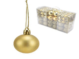 100pcs Christmas Ball Ornaments Shatterproof Hanging Balls for Christmas Tree Party DecorationGold V1294-YM0715-3115210248114
