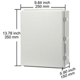 Outdoor Electrical Junction Box, 350 x 250 x 150 mm, ABS Plastic Electrical Enclosure Box with V952-SLJXHABS14X138LEDV0