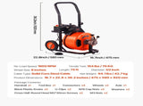 Drain Cleaner Machine 75FT x 1/2Inch, Auto Feed Sewer Snake Auger with 4 Cutter & Air-activated Foot V952-ZDJJKLSGDSTJZ6H35V3