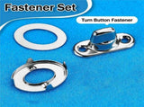 60 Sets Marine Grade Twist Lock Fasteners Turn Button Eyelet and Stud, for Canvas Fastener Turn V1192-AZ-W-28610