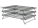3 Tier Cooling Rack, Foldable Non-Stick Stainless Steel Wire Cake Rack for Pies, Pastries,15.7'' x V1192-AZ-W-12189