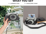 Fuji WIDE 400 Camera Case, PU Leather Protective Case Compatible for Instax WIDE 400 Instant Camera V1366-AZ2-W-02316