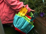 Kids Garden Tool Set All-in-One Gardening Kit with Trowel, Shovel, Rake, Watering Can & Tote Bag V1258-DP02-C-268