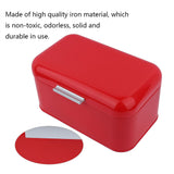 Solid Color Retro Metal Bread Bin Box Large Capacity Kitchen Storage Container V1294-YM0901-JY34918-01