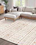 Area Rug, 1524x2133.6mm Large Washable Rug, Non-Slip Tear-Resistant Soft Carpet, Pet & Child V952-JXZXDT5X7FTXC1AZU001V0
