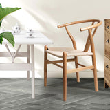 Levede 2x Dining Chairs Wooden Hans Clear CH1041-2-NT