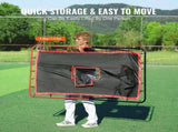 Baseball And Softball Rebounder Net 3.5x4.5 ft 2-in-1 Switch Hitter Pitch V952-BQHDWDYXWEHY2V8G3V0
