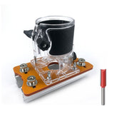 Multi-Function Router Slotting Jig with Adjustable Base for Woodworking Trimming, Grooving, and V1341-ZY-GMCX9SUV-G