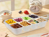 Snackle Box with Lid 8 Compartments for Snacks and Fruit V1237-ZY-818-107