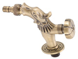 Antique Faucet G1/2 Engraved Brass Vintage Bronze Horse Shape Hanging Bathroom Sink Faucet Internal V1294-YM0523-3112220035511