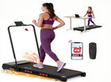Everfit 3 in 1 Treadmill Electric Walking Pad Auto Incline Foldable for Home Gym Black TMILL-TITAN41-PAD